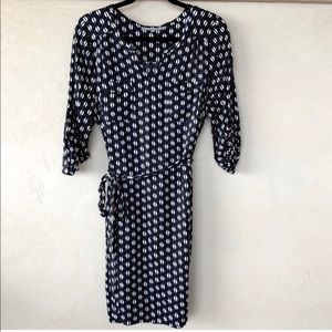 Cute black and white shirt dress size medium